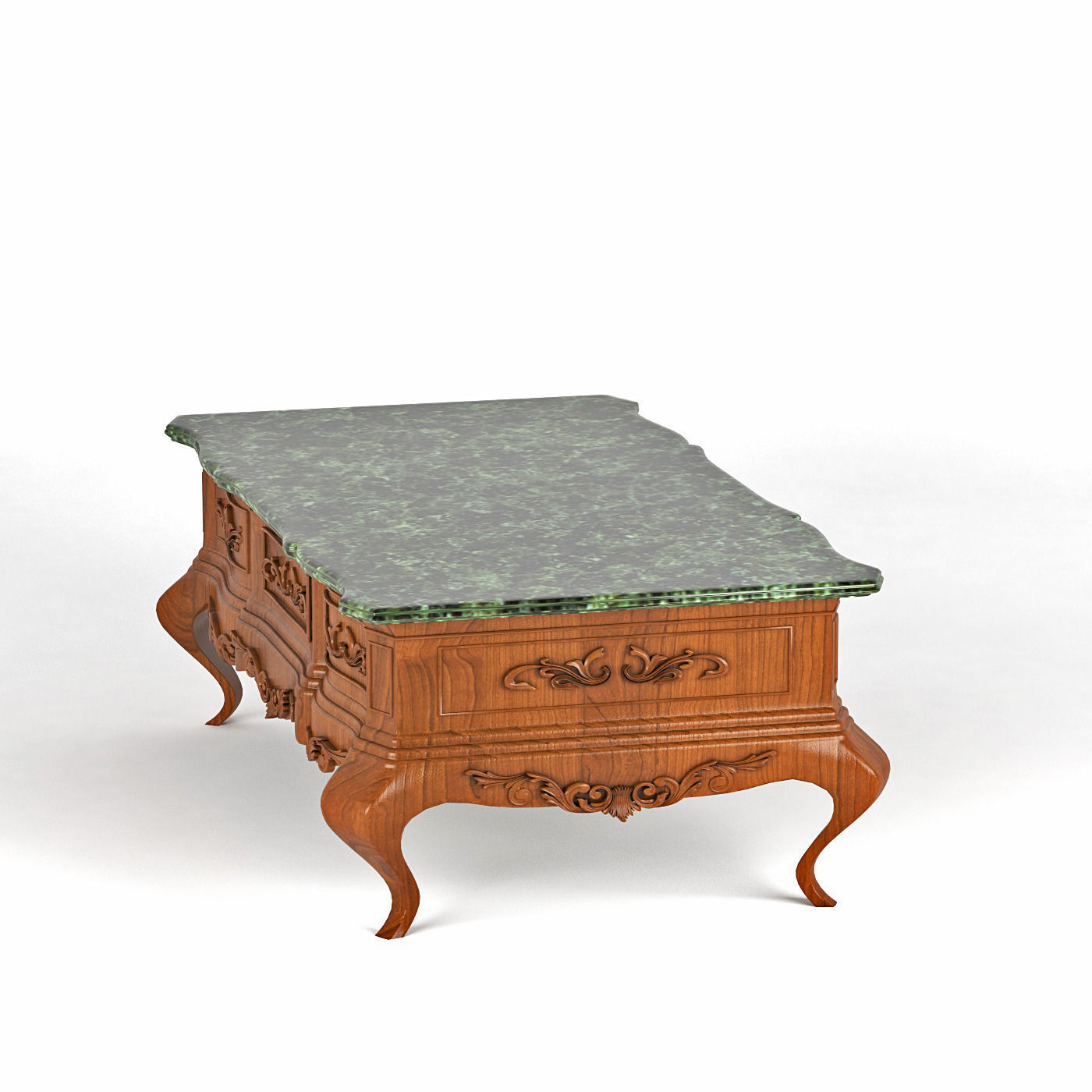 Coffee table in classic style Free 3D model_3