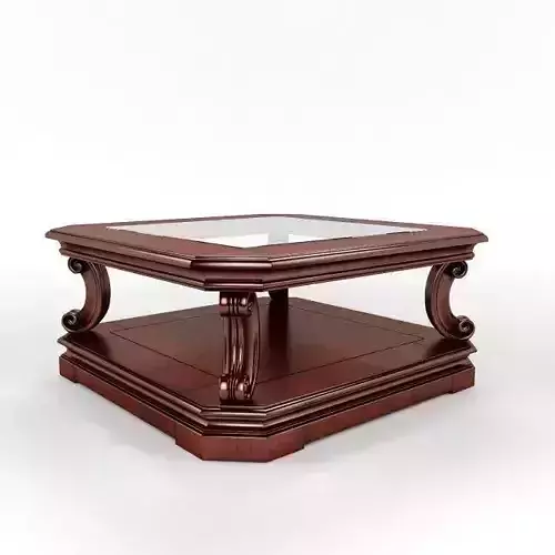 Rectangular coffee table 3D model