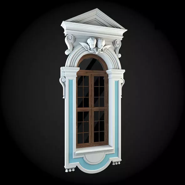 Window ornate 3D model_0