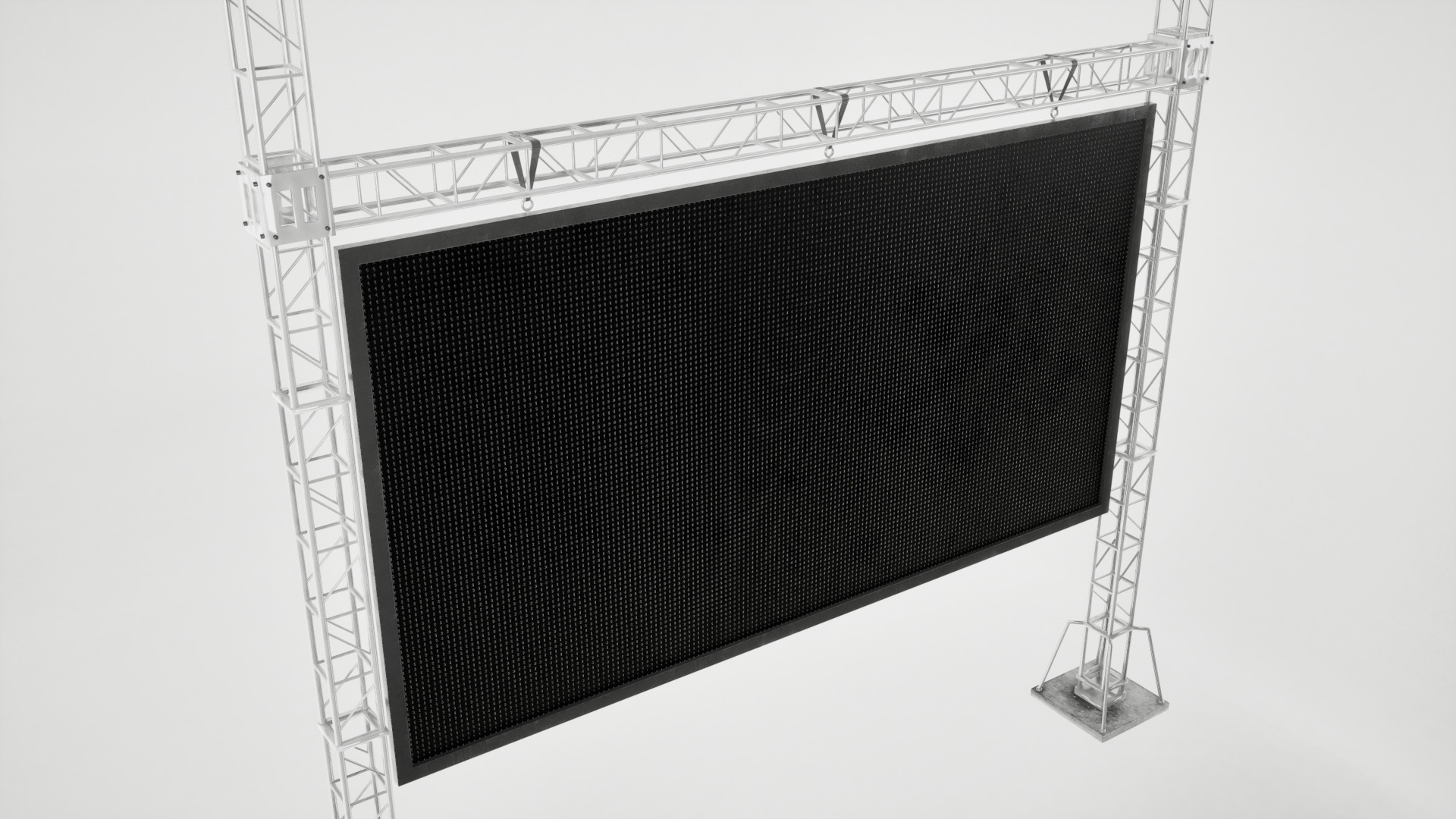 Led screen display Low-poly 3D model_8