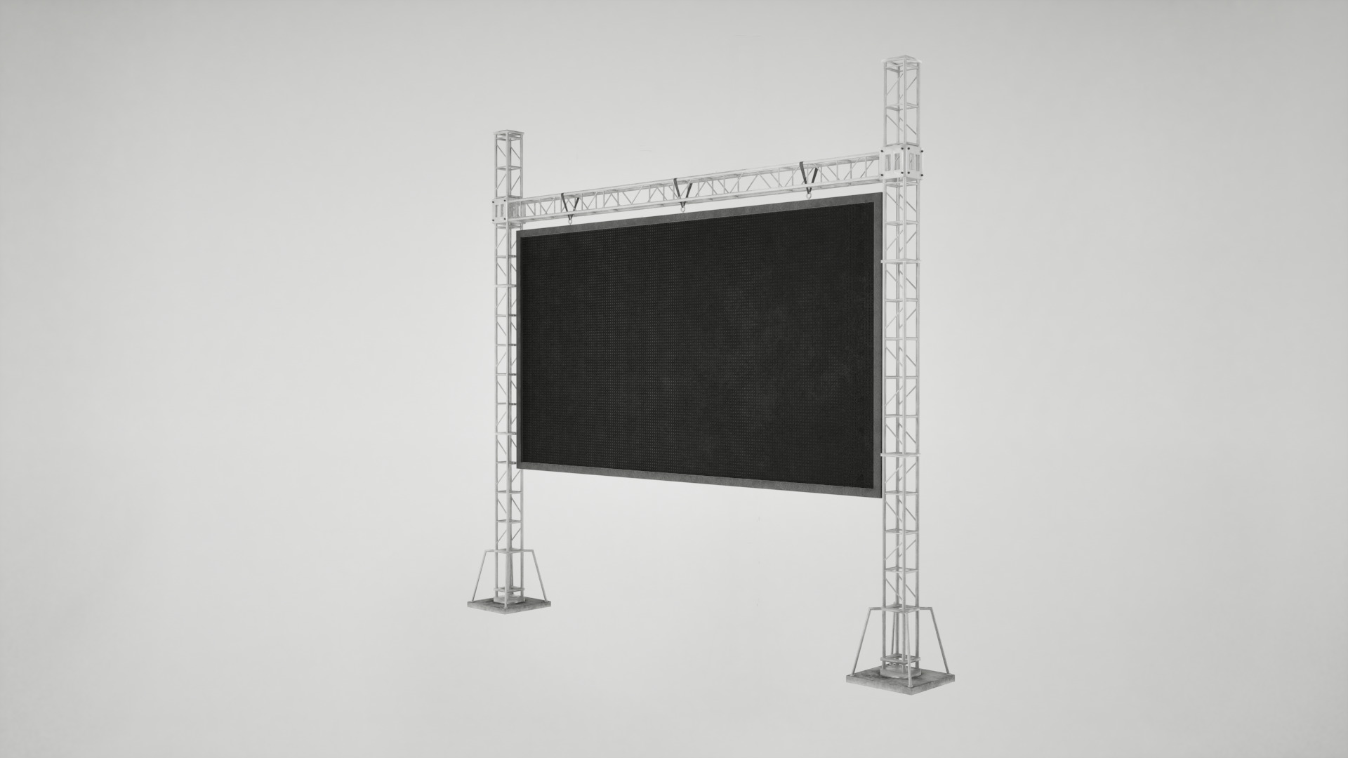 Led screen display Low-poly 3D model_6