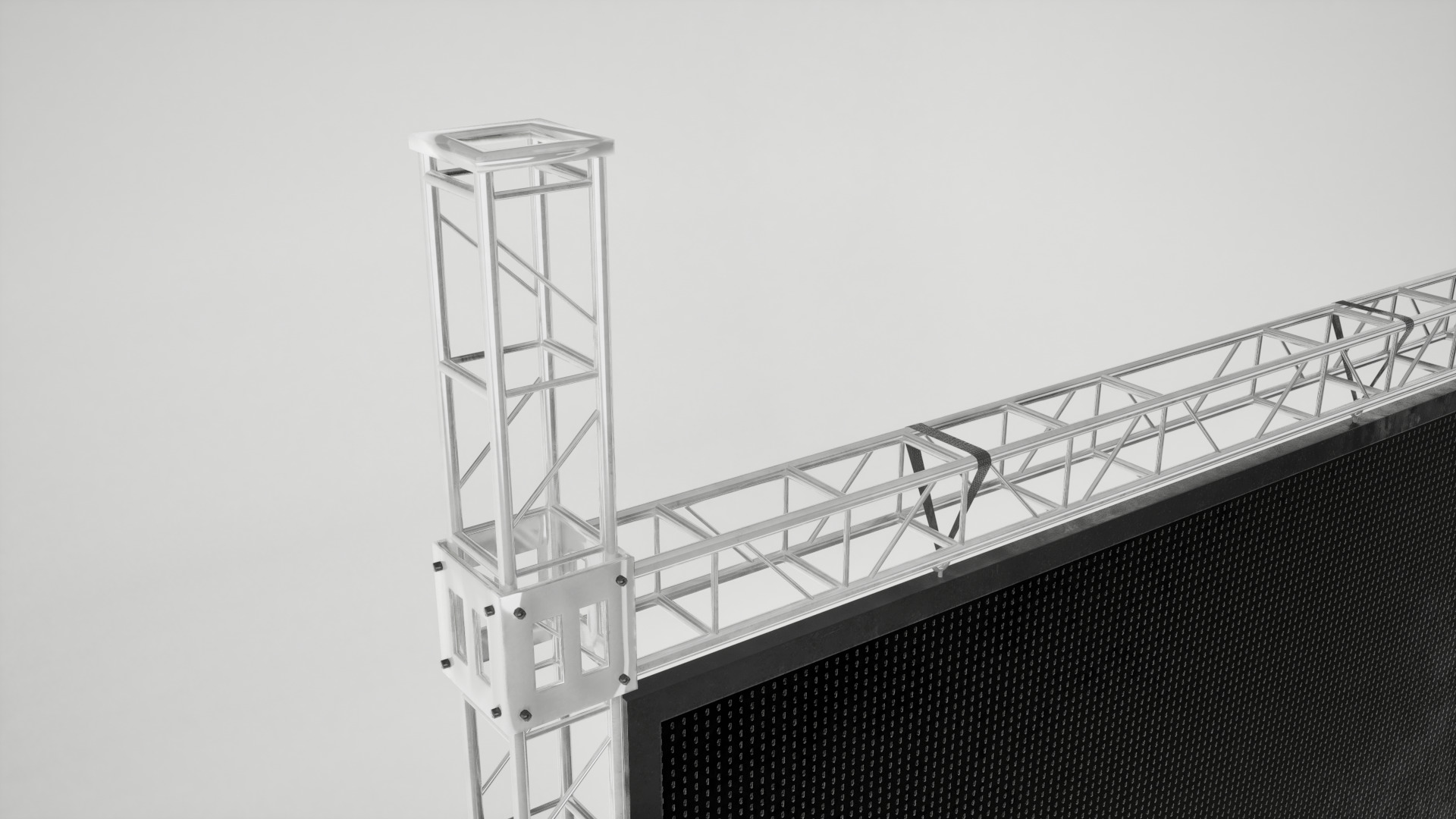 Led screen display Low-poly 3D model_7