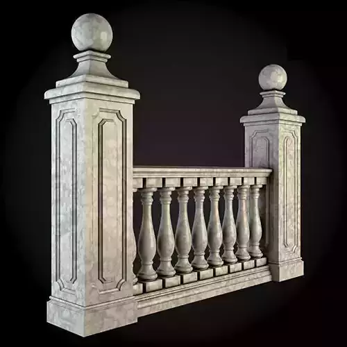 Baluster stone railing