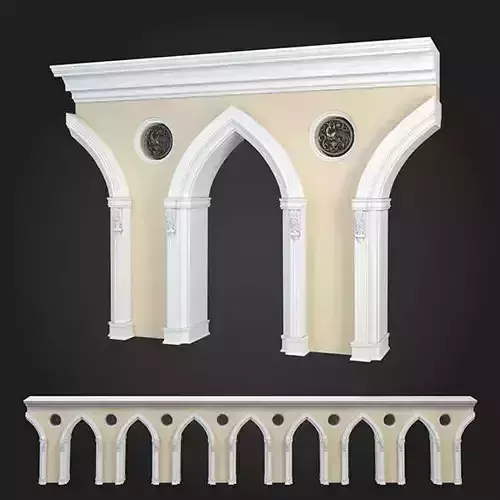 Arcade arches and columns