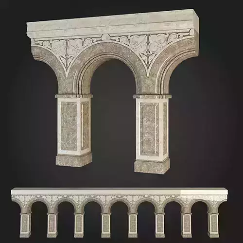 Arcade arches and columns - arches and columns