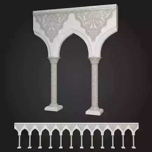 Arcade arches and columns - arches and columns