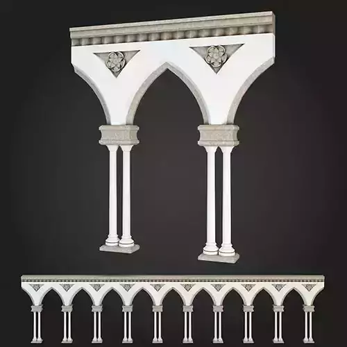 Arcade arches and columns - arches and columns