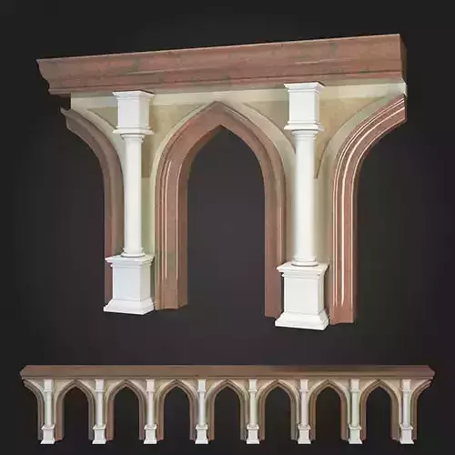 Arcade arches and columns - arches and columns