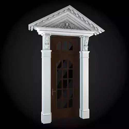 Door with columns