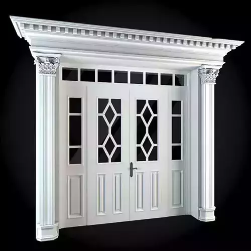 Door with columns