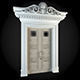 Door ornate 3D model_1
