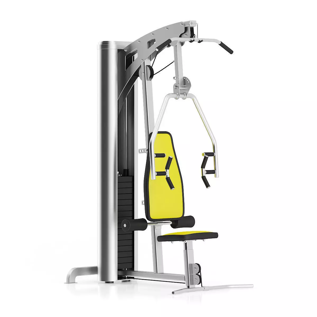 Multigym gym machine with seat 3D model