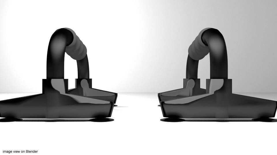 Exercise Equipment Push-up 3D model_2