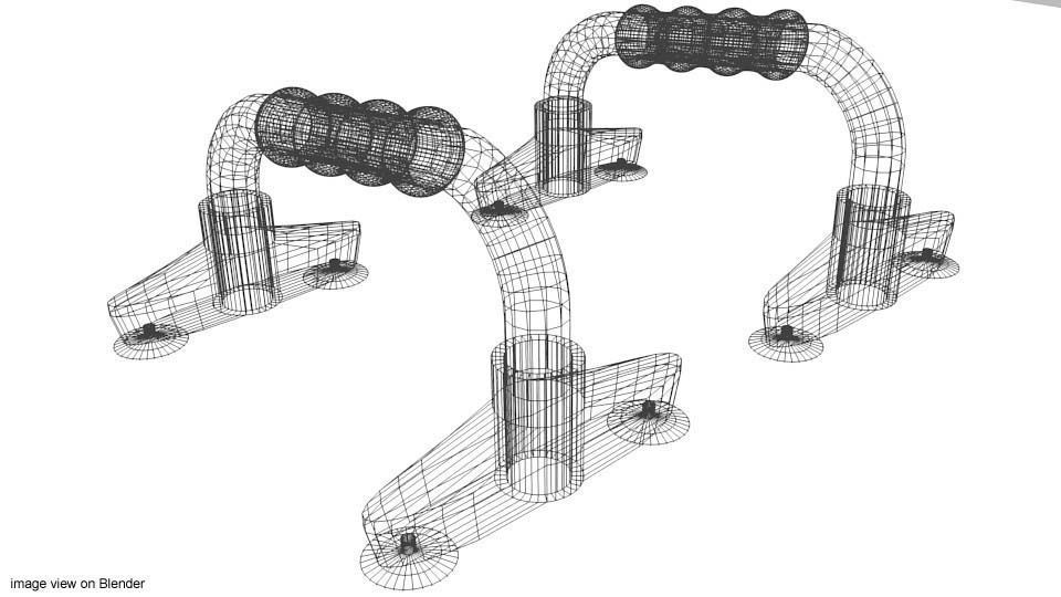 Exercise Equipment Push-up 3D model_3