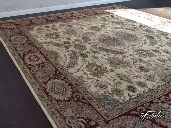 Carpet oriental rug 3D model