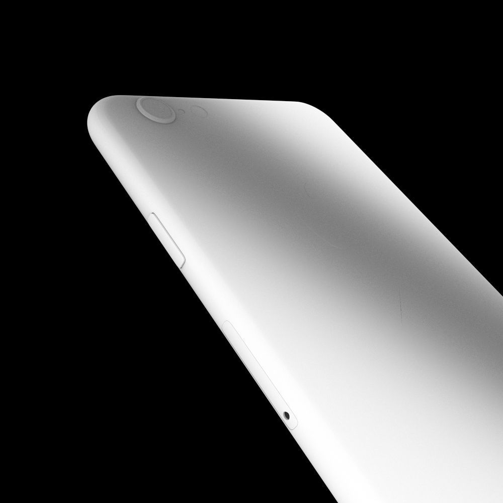 Apple iPhone 6 XL Smartphone Low-poly 3D model_8