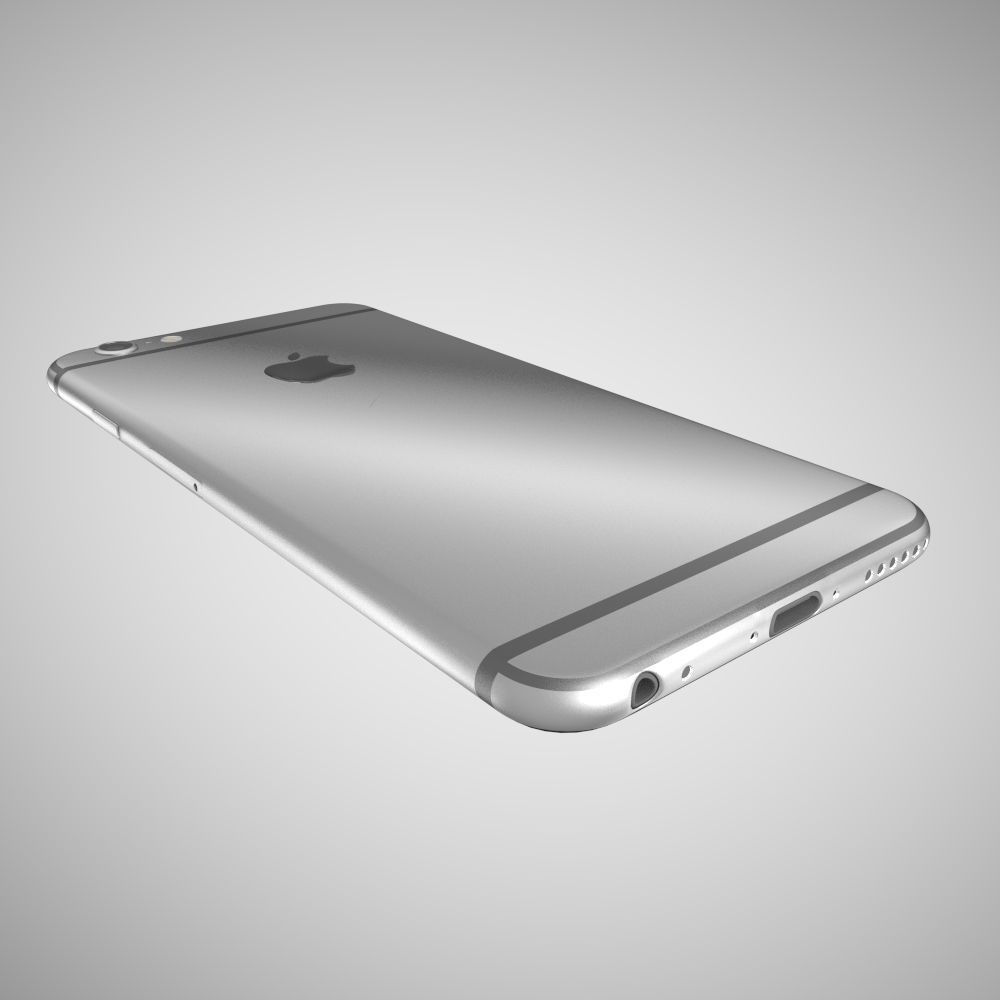 Apple iPhone 6 XL Smartphone Low-poly 3D model_6