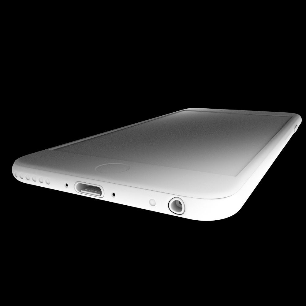 Apple iPhone 6 XL Smartphone Low-poly 3D model_7