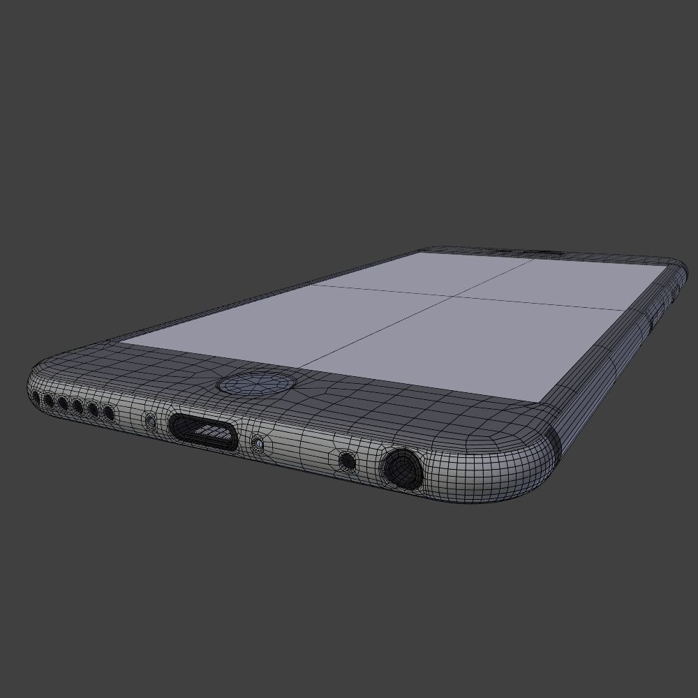 Apple iPhone 6 XL Smartphone Low-poly 3D model_15