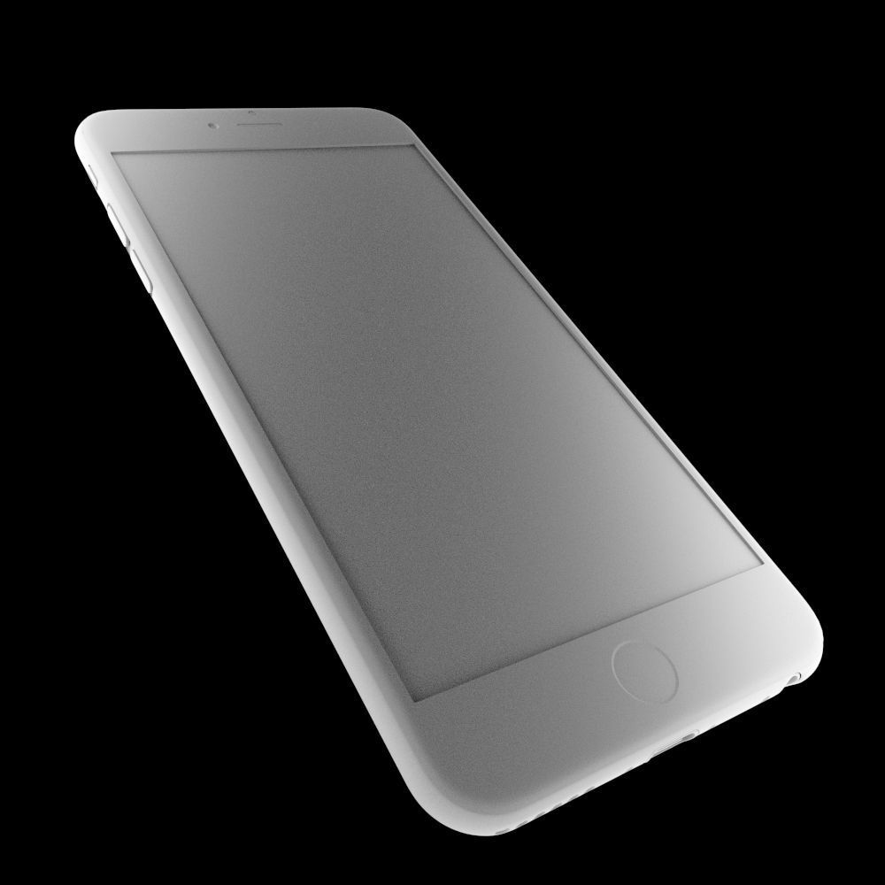 Apple iPhone 6 XL Smartphone Low-poly 3D model_11
