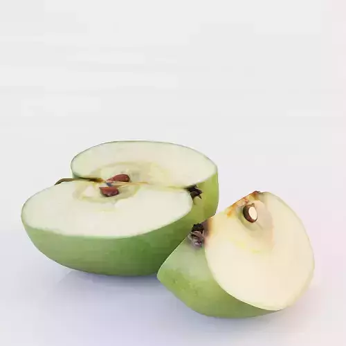 Apple Sliced 3D model