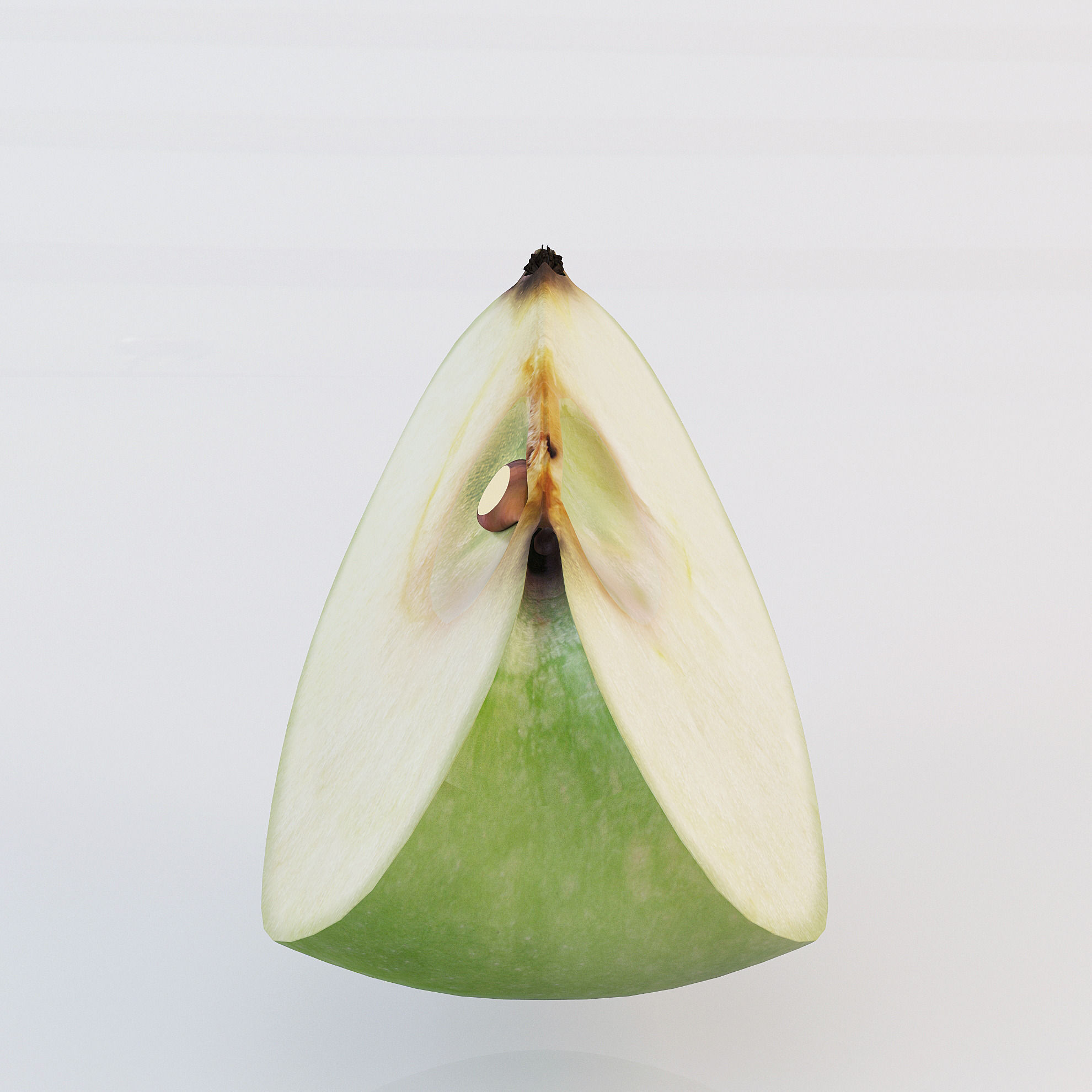 Apple Sliced 3D model | CGTrader