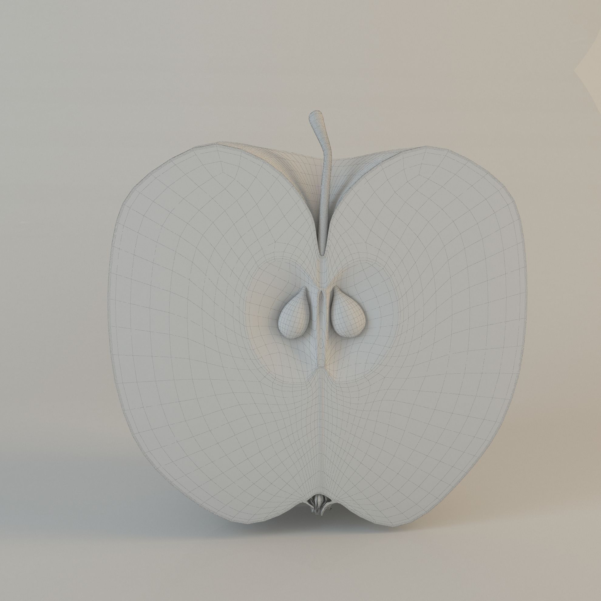 Apple Sliced 3D model | CGTrader