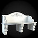 Bench with ornate carvings 3D model_1