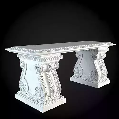 Bench marble console table