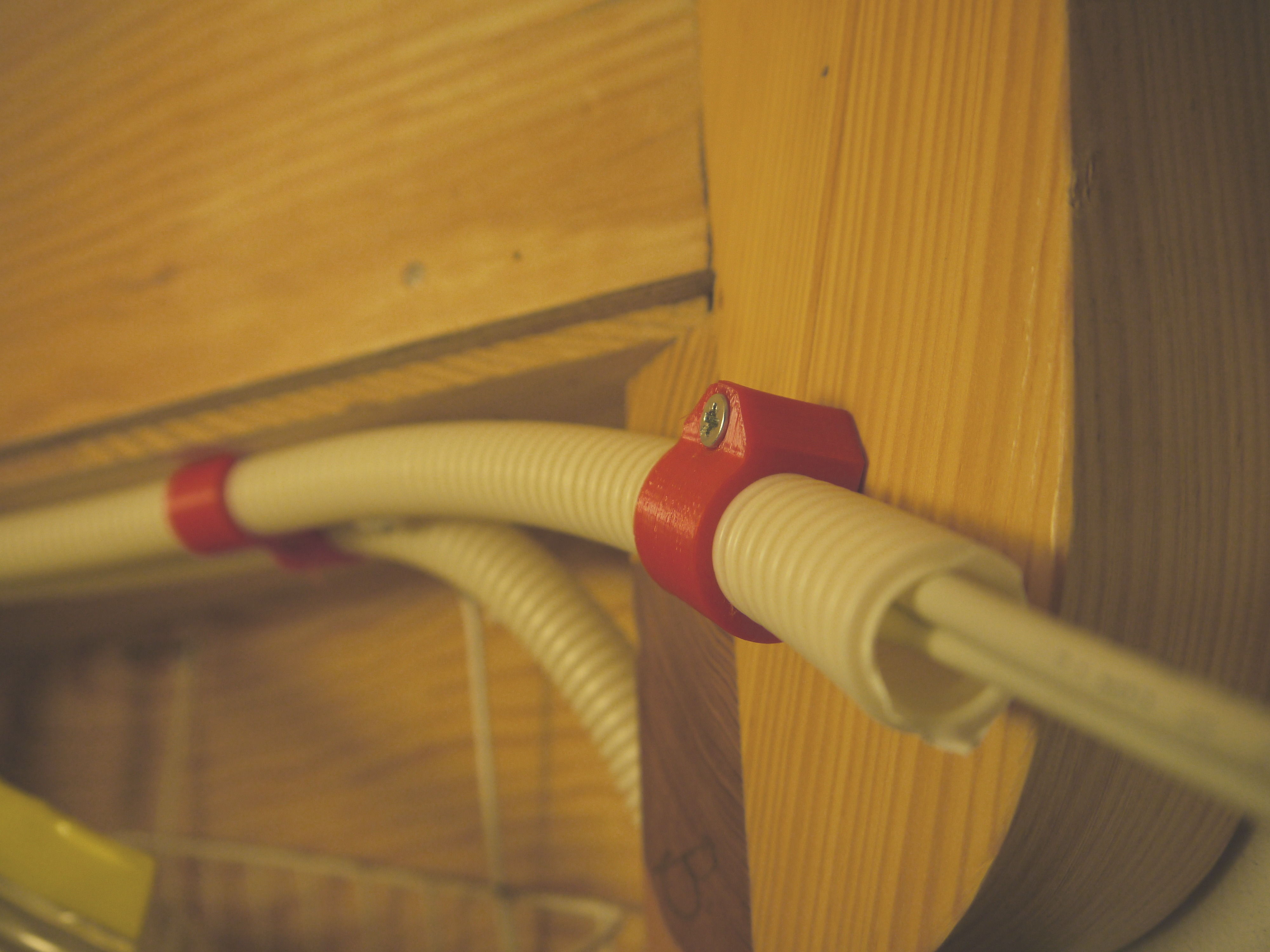 20mm PVC pipe screw clips free 3D model 3D printable CGTrader