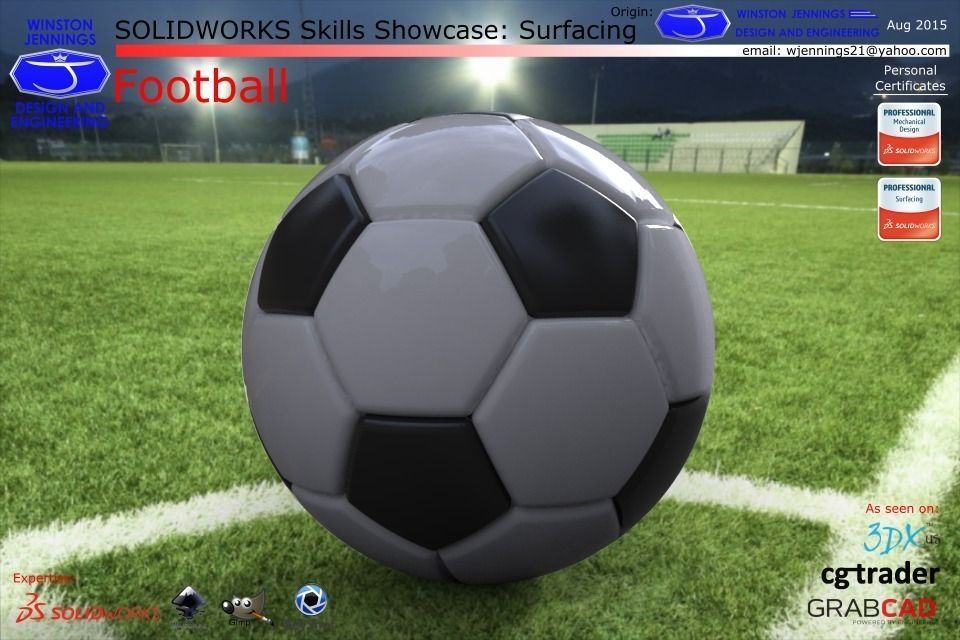 SW Skills - Football Free 3D model