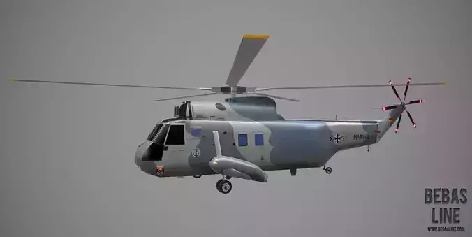 Lowpoly SH-3 Sea King Germany