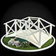 Bridge wooden 3D model_1