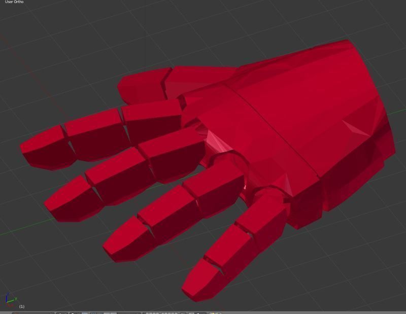 Iron Man Hand  3D print model_1