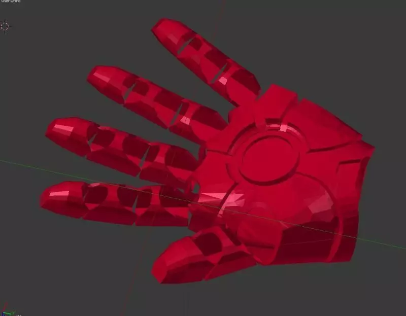 Iron Man Hand  3D print model_0