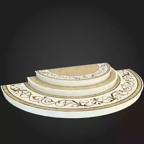 Staircase marble with carvings