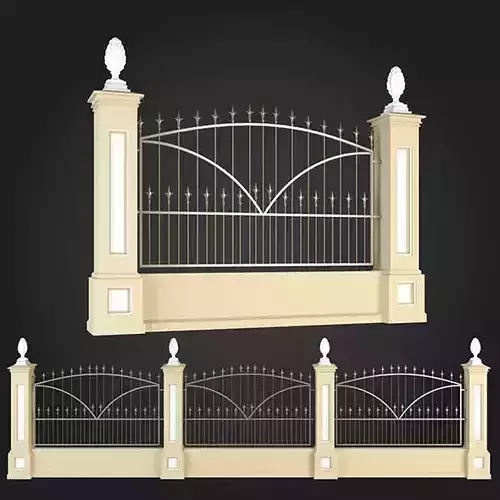 Fence set of fences and gates