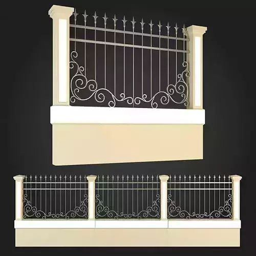 Fence three wrought iron fences