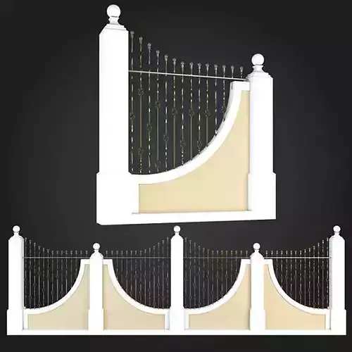 Fence set of three gates