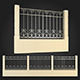 Fence wrought iron fences 3D model_1