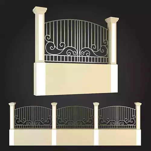 Fence three wrought iron fences