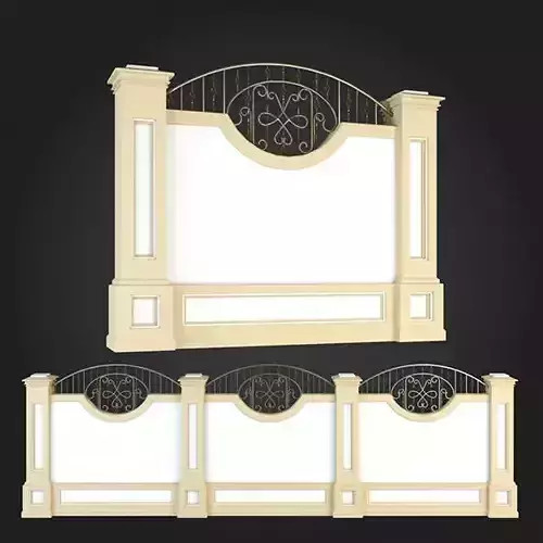 Fence three-dimensional wall