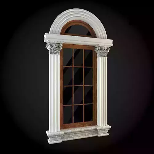 Window with arches and columns