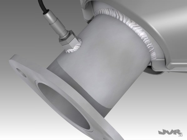 Car Exhaust Catalytic Converter 3D model_4