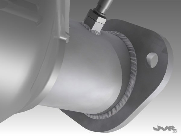 Car Exhaust Catalytic Converter 3D model_5
