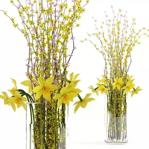 The Spring Bouquet 3D model