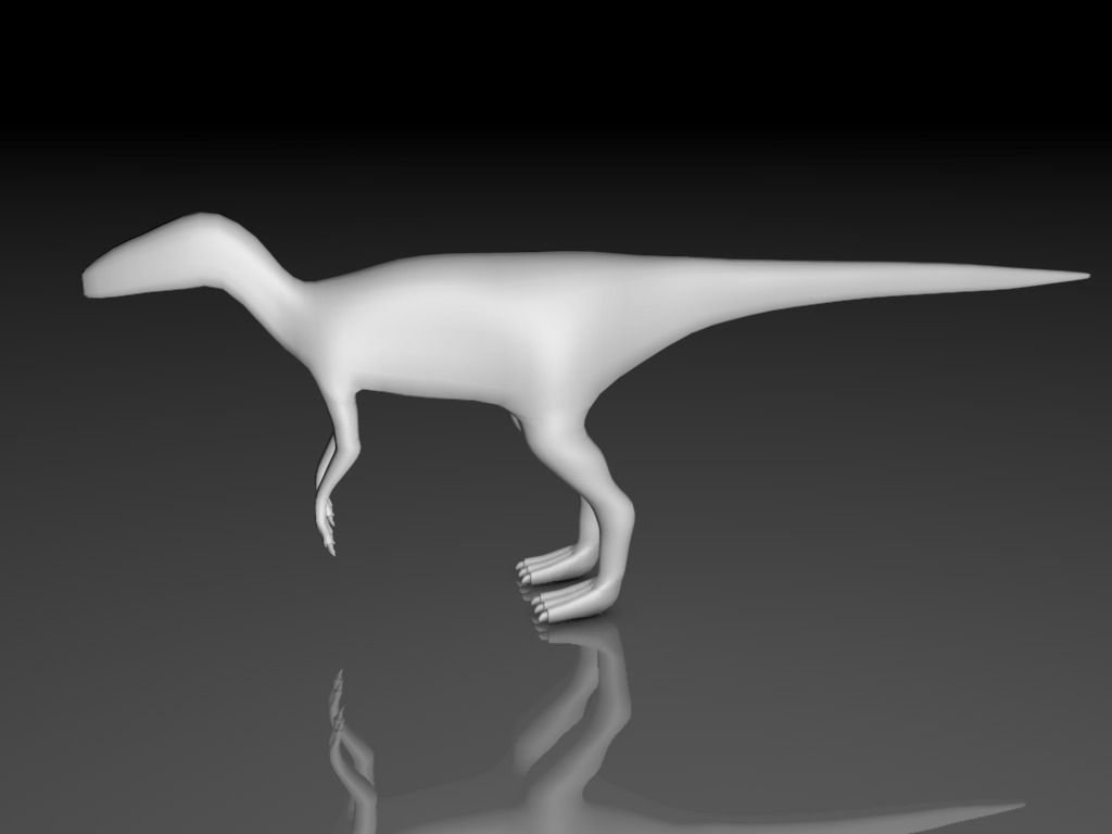 Low Poly Raptor Base Mesh free VR / AR / low-poly 3D model | CGTrader