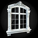 Window with ornate details 3D model_1