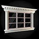 Window ornate with mullions 3D model_1