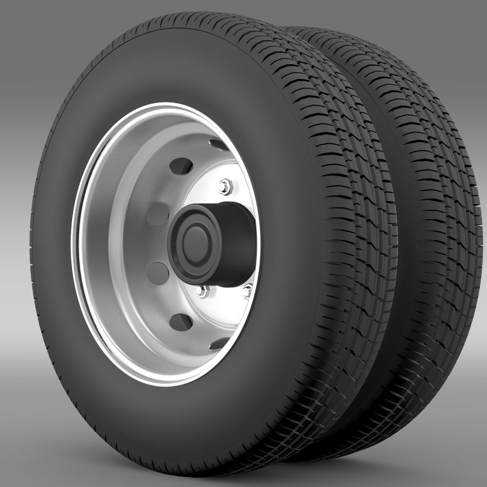 DongFeng Captain wheel2 3D model_2